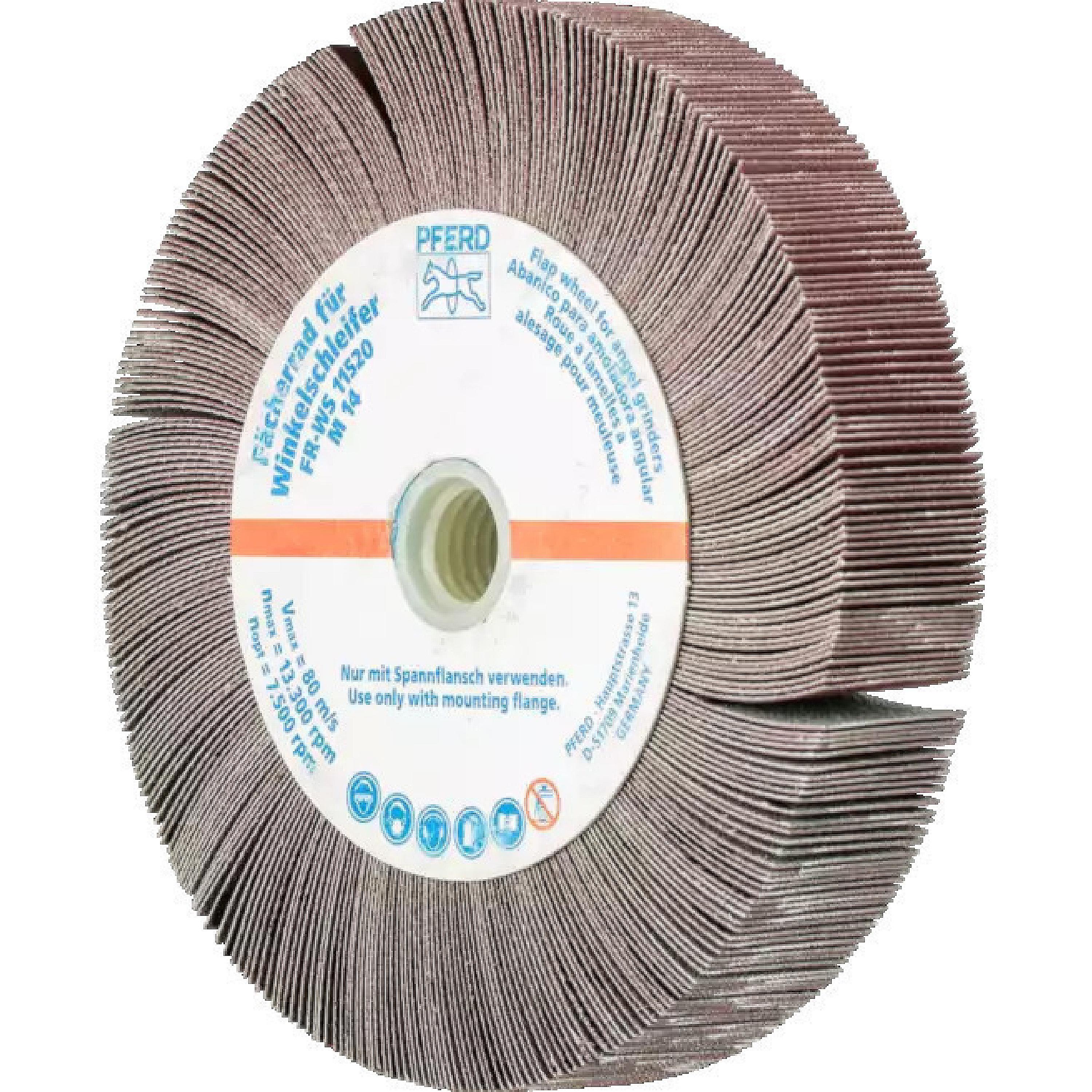 PFERD FR WS 12520 M14 CO-COOL 60 Lamellenslijpwiel Voor Haakse Slijpmachine 125x20 Mm, Korrel 60 Voor Edelstaal 44782606 34164