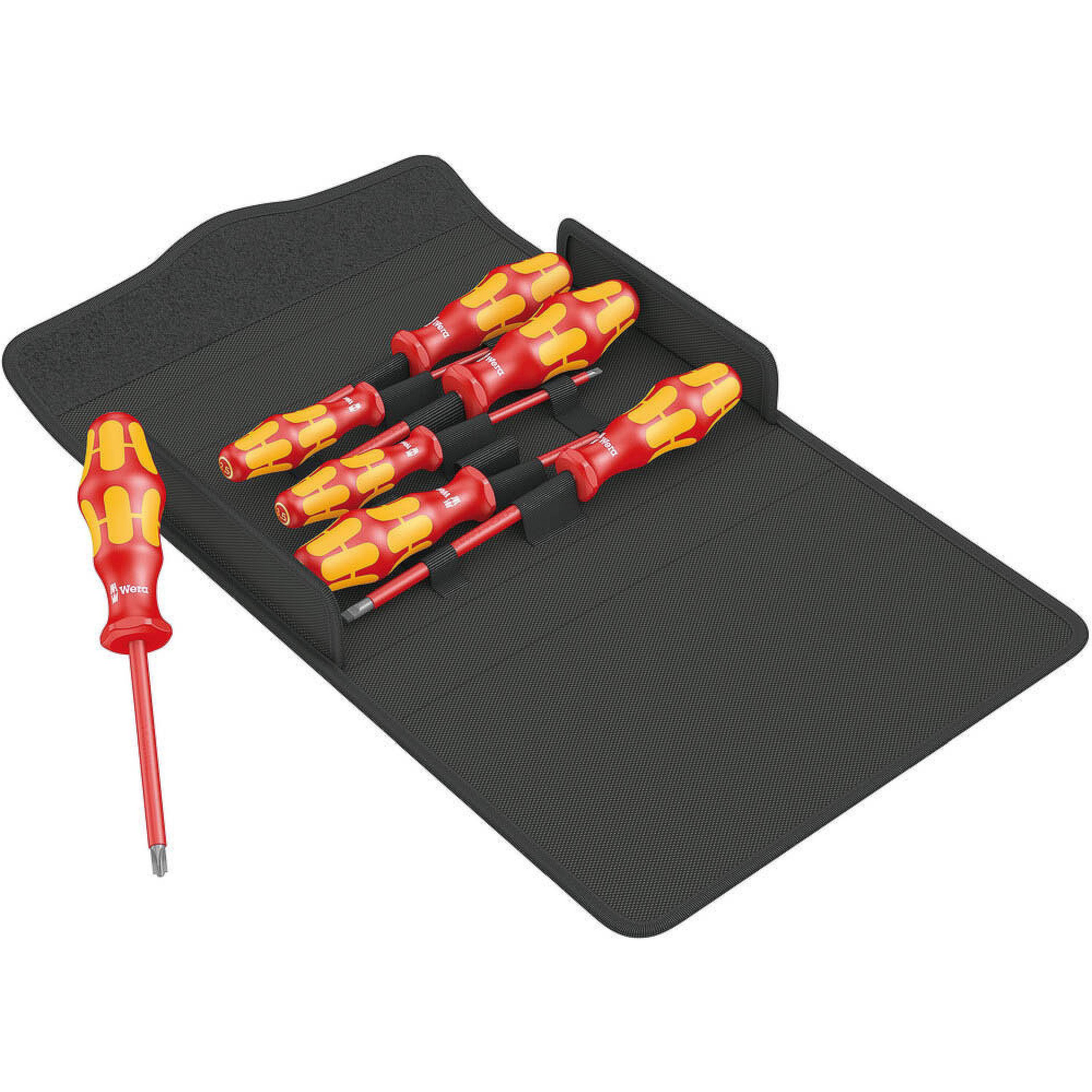 Jeu De 6 Tournevis Isolés Wera Kraftform Plus - 1000V VDE - Pointe LaserTip - Avec Rack