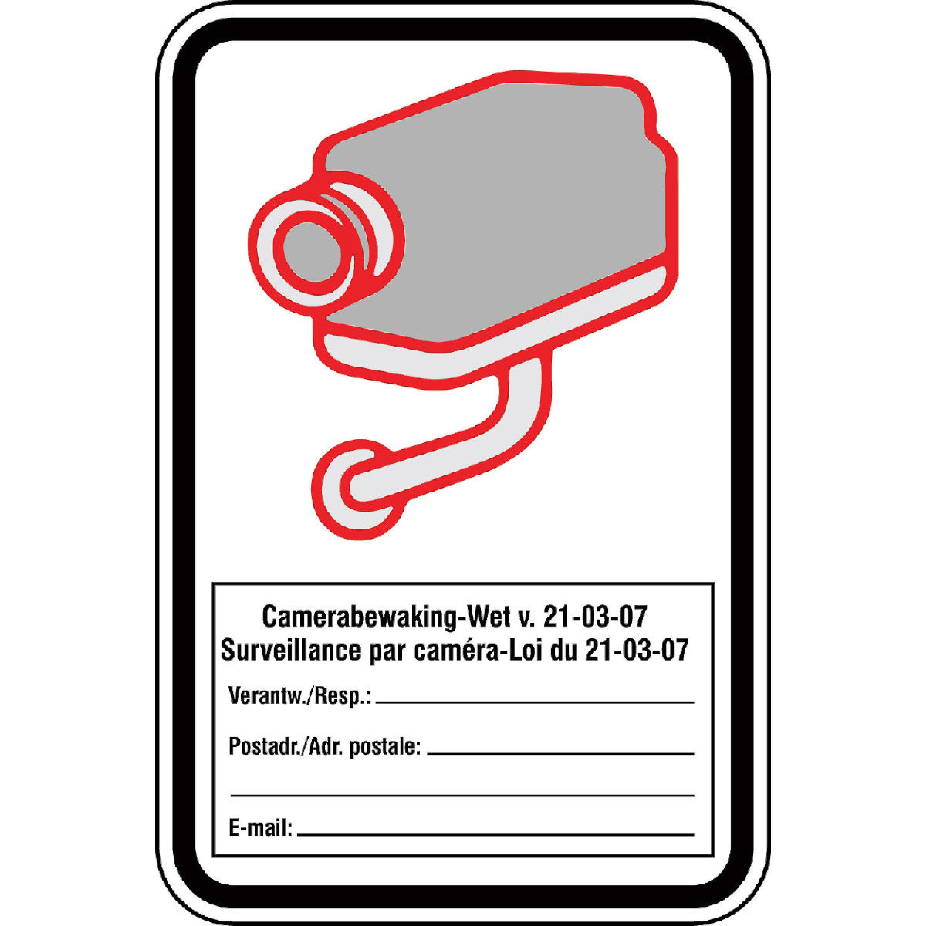 BRADY 811640 pictogramme - camera surveillance / surveillance par ...