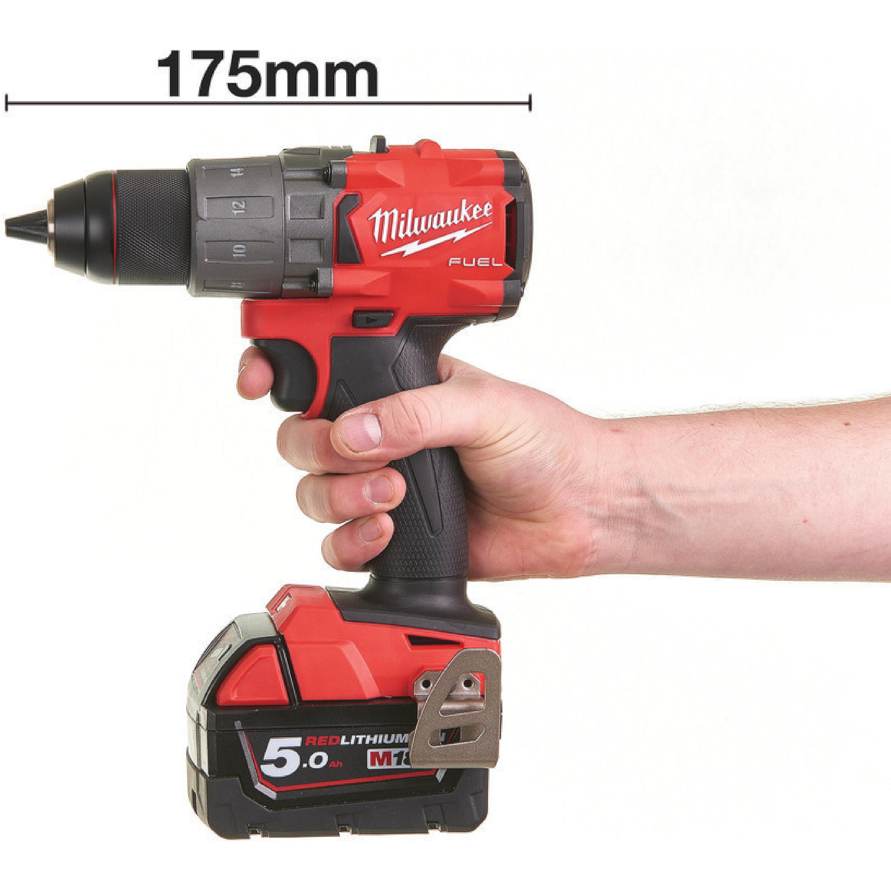 Milwaukee Fpd2-502x M18 Fuel Cordless Impact Drill In Hd Box (2 X 5.0ah 